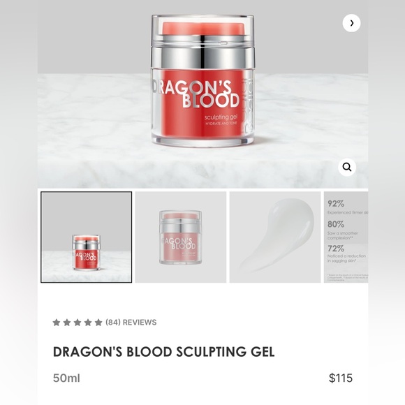 60% off/ Rodial Dragon’s Blood Sculpting Gel Hrydrate And Tone 50ml - Picture 2 of 3